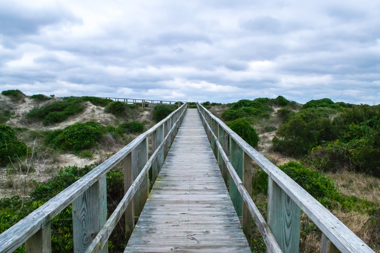 Oak Island, North Carolina Beach and Lighthouse